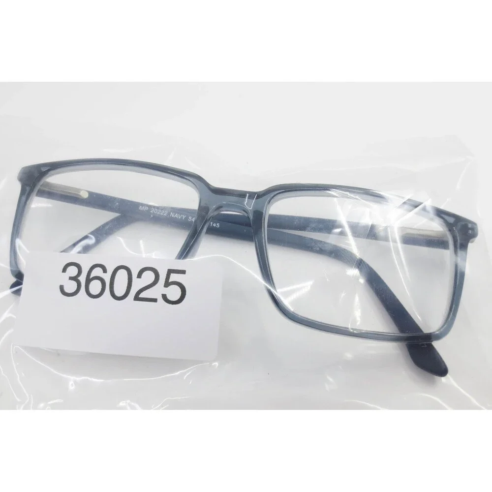 MP 20222 Navy Blue Rectangular Eyeglass Frames 54-17-145 Men Women Eyewear